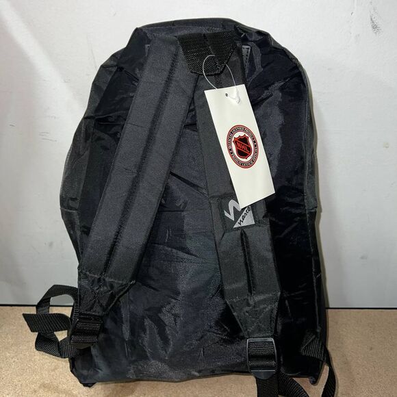 Vintage Los Angeles LA Kings Backpack Bag Black NHL Nasco‎ Lightweight Printed - Picture 2 of 7